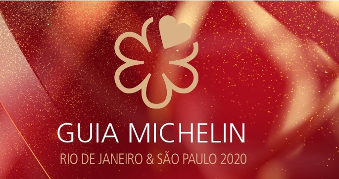 em vermelho, a logo do Guia Michelin Rio de Janeiro & São Pauo 2020