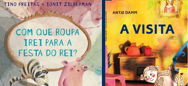 Capas de dois livros acessíveis disponibilizados pelo Itau Social em 2020.