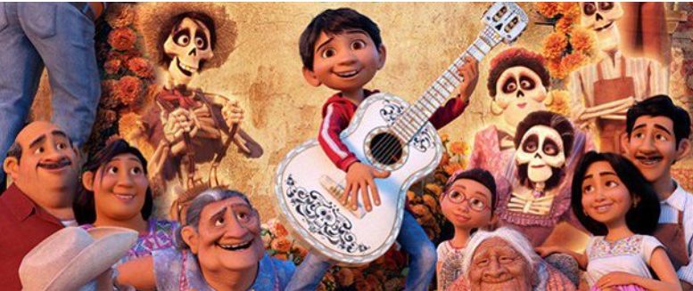 desenho do filme Coco (Viva, a Vida é uma Festa), data comemorativa deste 2 de novembro