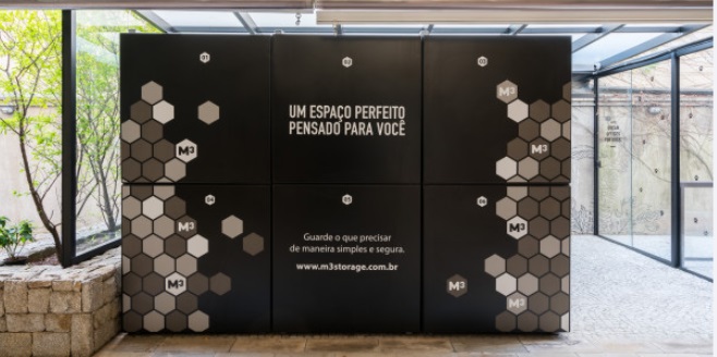 imagem de boxes de armazenamento da empresa na unidade da Vila Olimpia