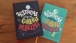 imagem dos dois volumes de Histórias de Ninar para Garotas Rebeldes