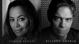 banner horizontal com as fotos 3x4 dos dois professores do curso da FIA, Camila Farani e Ricardo Amorim, em preto e branco