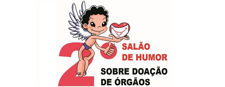 logo do 2° Salão de Humor sobre Doação de Órgãos.