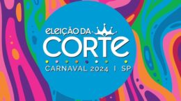 logomarca do concurso de escolha da rainha e rei do carnaval 2024