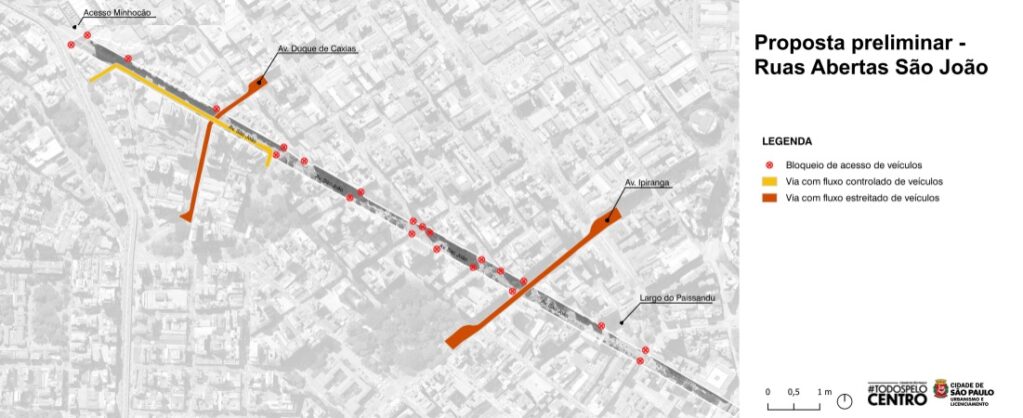 mapa do projeto ruas abertas são joão