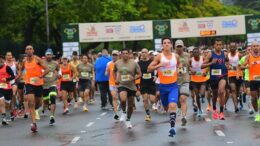 foto de competidores na corrida do trigo de 2023