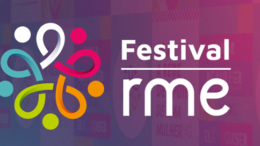 banner com o nome do festival e uma logo marca