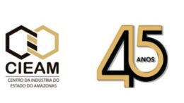 logo do cieam e a marca de 45 anos