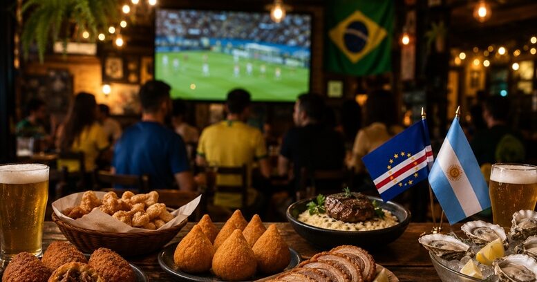 Promoção Especial – Cabo Verde x Argentina Boteco do Chula no Bar Filial Data: Sexta-feira (03.07) Promoção: Se Cabo Verde conquistar a classificação, as mesas abertas até às 16h30 pagarão apenas 10% do valor da conta. Regulamento: Limite de benefício de R$200 por pessoa. Local: Rua Fidalga, 254 – Vila Madalena – São Paulo/SP Entrada: Gratuita, sujeita à capacidade da casa. Operação: Soccer Hospitality.