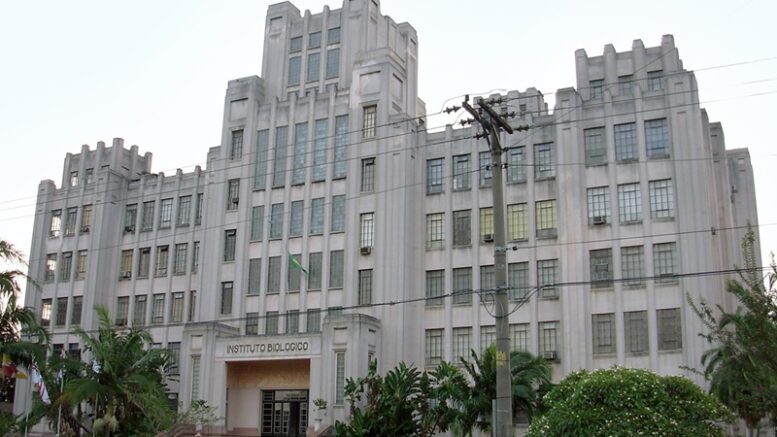 foto da fachada do Instituto Biológico - preddio antigo, cinza